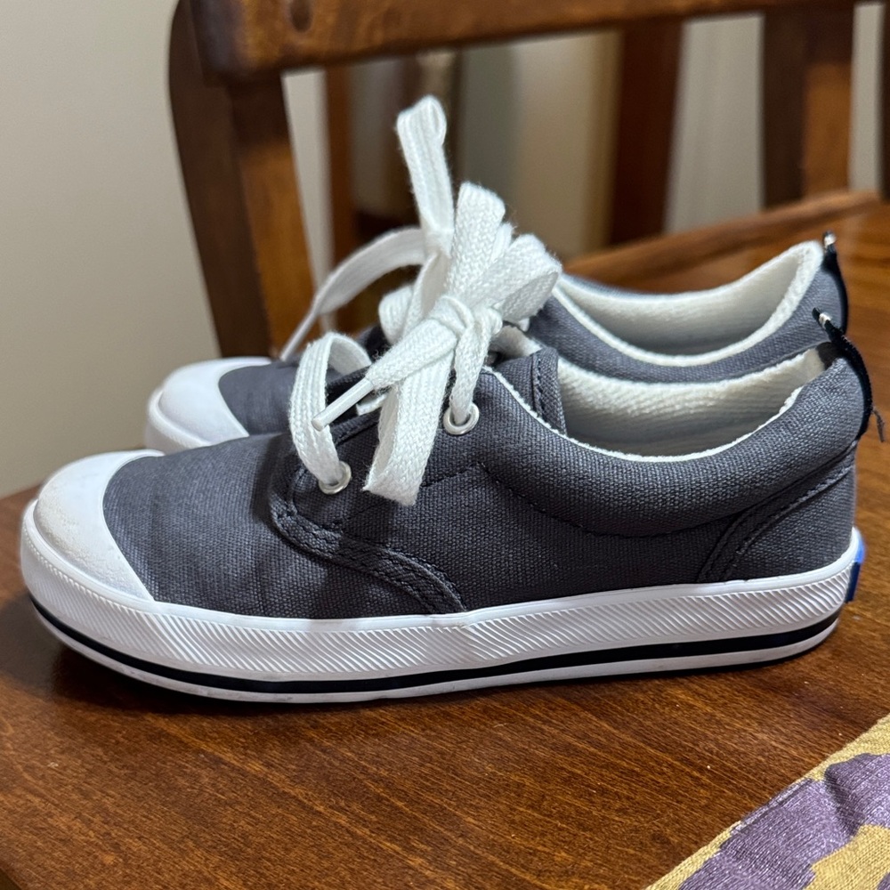 Keds Kids Charcoal Canvas Sneakers